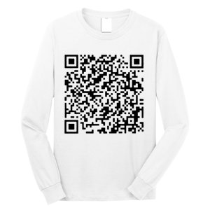 Donald Trump Is Your President Qr Trump (On Back) Long Sleeve Shirt