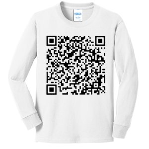 Donald Trump Is Your President Qr Trump (On Back) Kids Long Sleeve Shirt