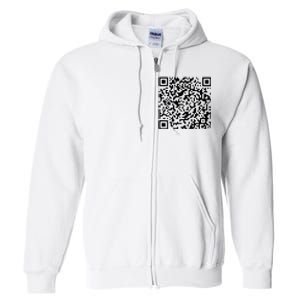 Donald Trump Is Your President Qr Trump (On Back) Full Zip Hoodie