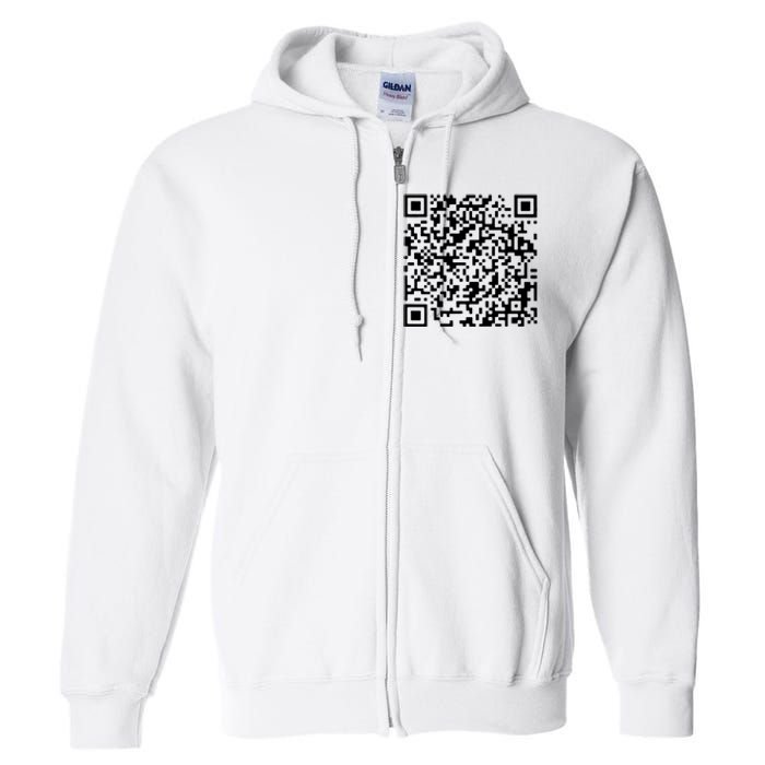 Donald Trump Is Your President Qr Trump (On Back) Full Zip Hoodie