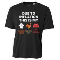 Due To Inflation This Is My Halloween Costume Gift Cooling Performance Crew T-Shirt