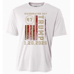 Donald Trump Inauguration Day 2025 47th President 47 Us Flag Cooling Performance Crew T-Shirt