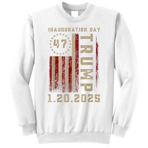 Donald Trump Inauguration Day 2025 47th President 47 Us Flag Sweatshirt