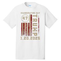 Donald Trump Inauguration Day 2025 47th President 47 Us Flag Tall T-Shirt