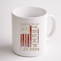 Donald Trump Inauguration Day 2025 47th President 47 Us Flag Coffee Mug