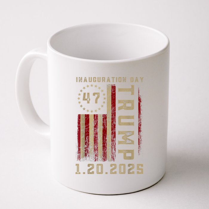 Donald Trump Inauguration Day 2025 47th President 47 Us Flag Coffee Mug