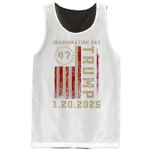 Donald Trump Inauguration Day 2025 47th President 47 Us Flag Mesh Reversible Basketball Jersey Tank