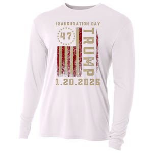 Donald Trump Inauguration Day 2025 47th President 47 Us Flag Cooling Performance Long Sleeve Crew