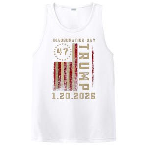 Donald Trump Inauguration Day 2025 47th President 47 Us Flag PosiCharge Competitor Tank