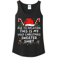 Due to Inflation This is My Ugly Sweater For Christmas  Ladies Essential Tank