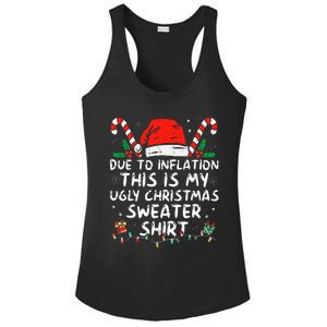 Due to Inflation This is My Ugly Sweater For Christmas  Ladies PosiCharge Competitor Racerback Tank