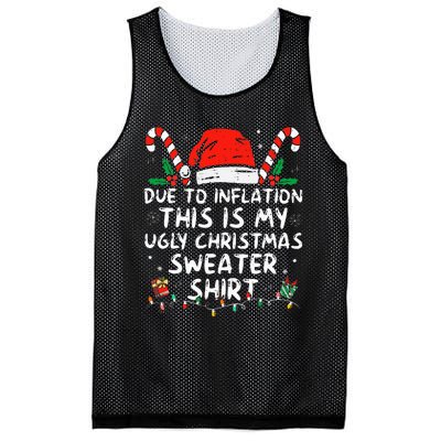 Due to Inflation This is My Ugly Sweater For Christmas  Mesh Reversible Basketball Jersey Tank