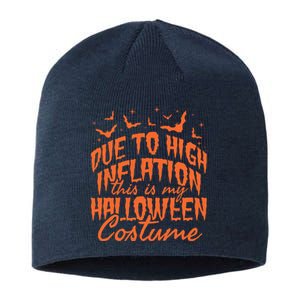 Due To Inflation This Is My Halloween Costume Sustainable Beanie