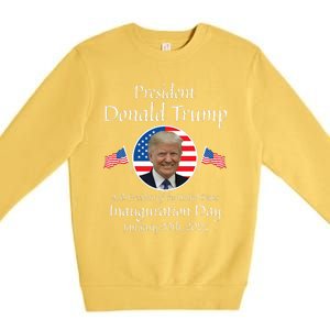 Donald Trump Inauguration Day 2025 47th Usa President Premium Crewneck Sweatshirt