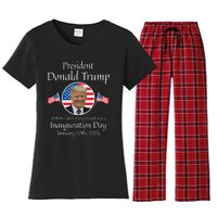 Donald Trump Inauguration Day 2025 47th Usa President Women's Flannel Pajama Set