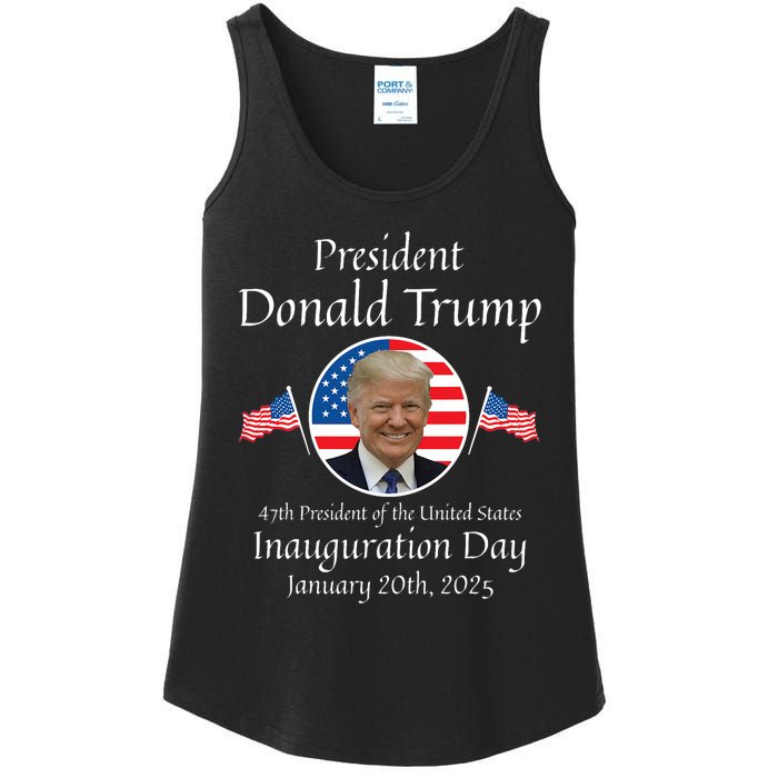 Donald Trump Inauguration Day 2025 47th Usa President Ladies Essential Tank