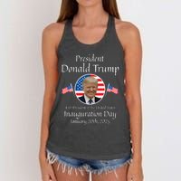 Donald Trump Inauguration Day 2025 47th Usa President Women's Knotted Racerback Tank