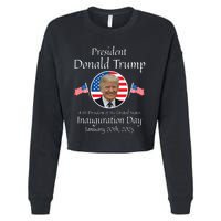 Donald Trump Inauguration Day 2025 47th Usa President Cropped Pullover Crew