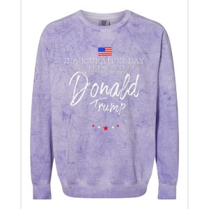 Donald Trump Inauguration Day 2025 Inaugural Colorblast Crewneck Sweatshirt