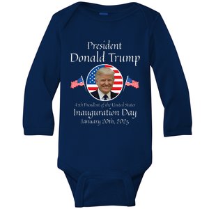 Donald Trump Inauguration Day 2025 47th Usa Baby Long Sleeve Bodysuit