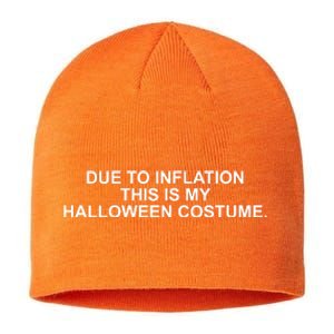 Due To Inflation This Is My Halloween Costume Sustainable Beanie