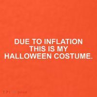 Due To Inflation This Is My Halloween Costume Short Acrylic Beanie