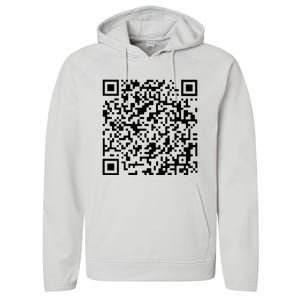 Donald Trump Is Your President Qr Trump Performance Fleece Hoodie