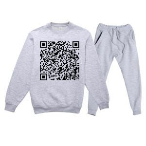 Donald Trump Is Your President Qr Trump Premium Crewneck Sweatsuit Set