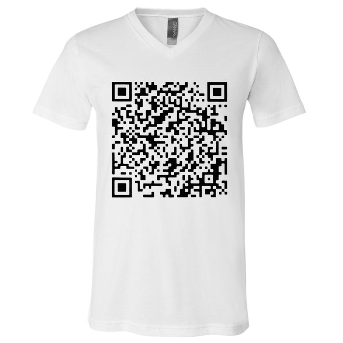 Donald Trump Is Your President Qr Trump V-Neck T-Shirt