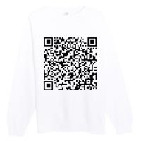 Donald Trump Is Your President Qr Trump Premium Crewneck Sweatshirt