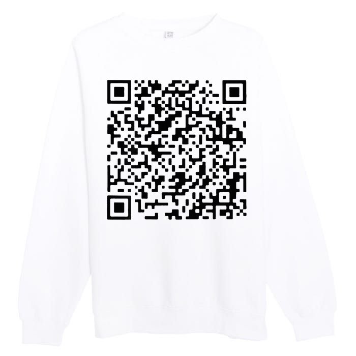 Donald Trump Is Your President Qr Trump Premium Crewneck Sweatshirt