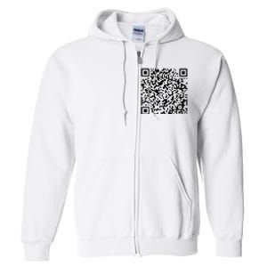 Donald Trump Is Your President Qr Trump Full Zip Hoodie