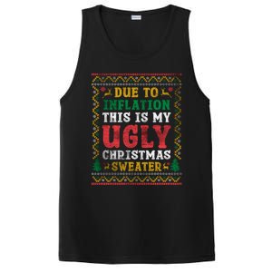 Due To Inflation This Is My Ugly Sweater For Christmas Funny Cool Gift PosiCharge Competitor Tank