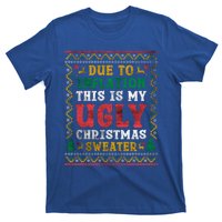 Due To Inflation This Is My Ugly Sweater For Christmas Funny Cool Gift T-Shirt