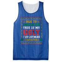 Due To Inflation This Is My Ugly Sweater For Christmas Funny Cool Gift Mesh Reversible Basketball Jersey Tank