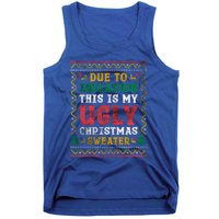 Due To Inflation This Is My Ugly Sweater For Christmas Funny Cool Gift Tank Top