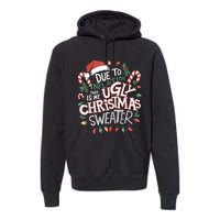 Due To Inflation Ugly Christmas Sweaters For Women Funny Premium Hoodie