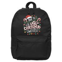 Due To Inflation Ugly Christmas Sweaters For Women Funny 16 in Basic Backpack