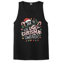 Due To Inflation Ugly Christmas Sweaters For Women Funny PosiCharge Competitor Tank