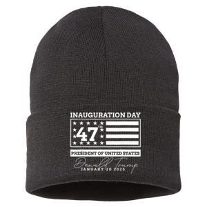 Donald Trump Inauguration Day 2025 Woman Inaugural Sustainable Knit Beanie