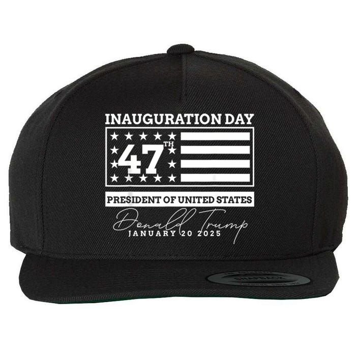 Donald Trump Inauguration Day 2025 Woman Inaugural Wool Snapback Cap