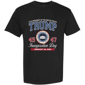 Donald Trump Inauguration Day Jan 2025 45th 47th President Garment-Dyed Heavyweight T-Shirt