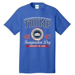 Donald Trump Inauguration Day Jan 2025 45th 47th President Tall T-Shirt