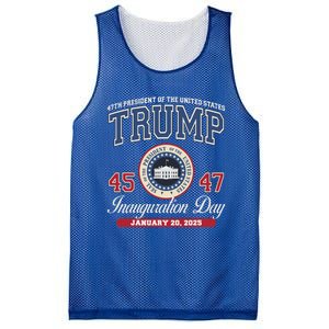 Donald Trump Inauguration Day Jan 2025 45th 47th President Mesh Reversible Basketball Jersey Tank