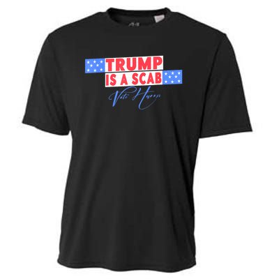 Donald Trump Is A Scab Vote Harris Cooling Performance Crew T-Shirt