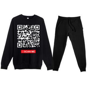 Donald Trump Is Your President Qr Trump Is Dancing Premium Crewneck Sweatsuit Set