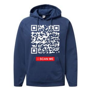 Donald Trump Is Your President Qr Trump Is Dancing Performance Fleece Hoodie