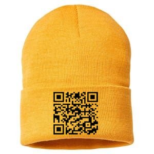 Donald Trump Is Your President Qr Trump Sustainable Knit Beanie