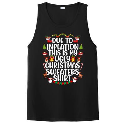 Due To Inflation This Is My Ugly Xmas Sweater Christmas Great Gift PosiCharge Competitor Tank