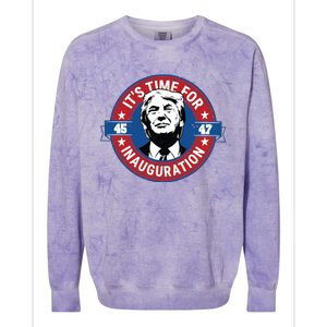 Donald Trump Inauguration Day 47th President Inauguration Day Colorblast Crewneck Sweatshirt